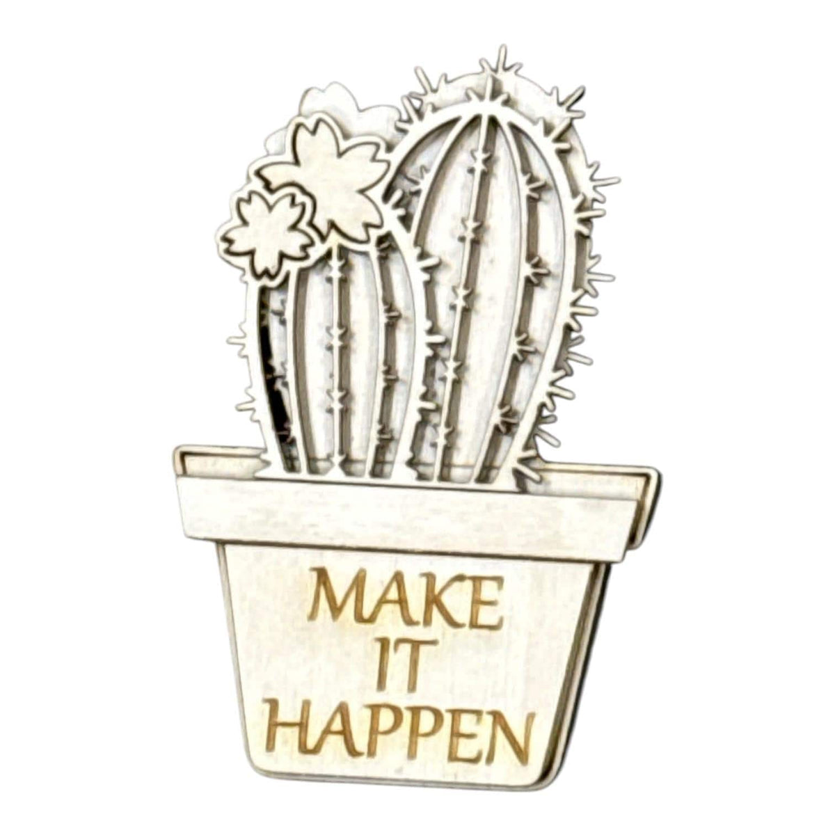 DIY Succulent Cactus Magnet, Unfinished, Fridge Magnets