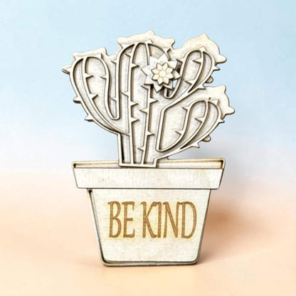 DIY Succulent Cactus Magnet, Unfinished, Fridge Magnets