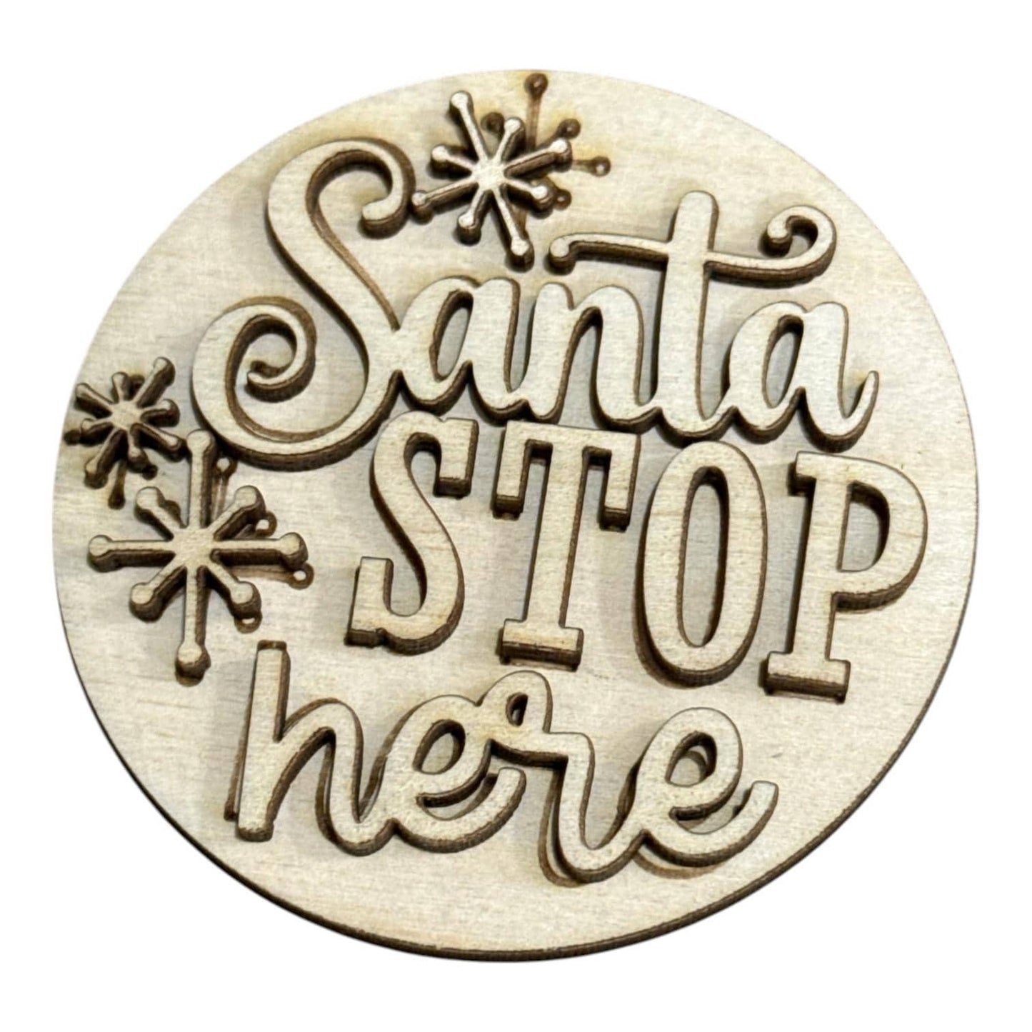 DIY Santa is coming to town Barn Door Interchangeable, Insert for Barn Door Decor, Unfinished Insert