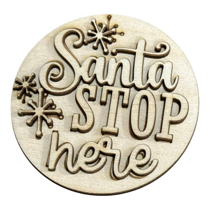 DIY Santa is coming to town Barn Door Interchangeable, Insert for Barn Door Decor, Unfinished Insert