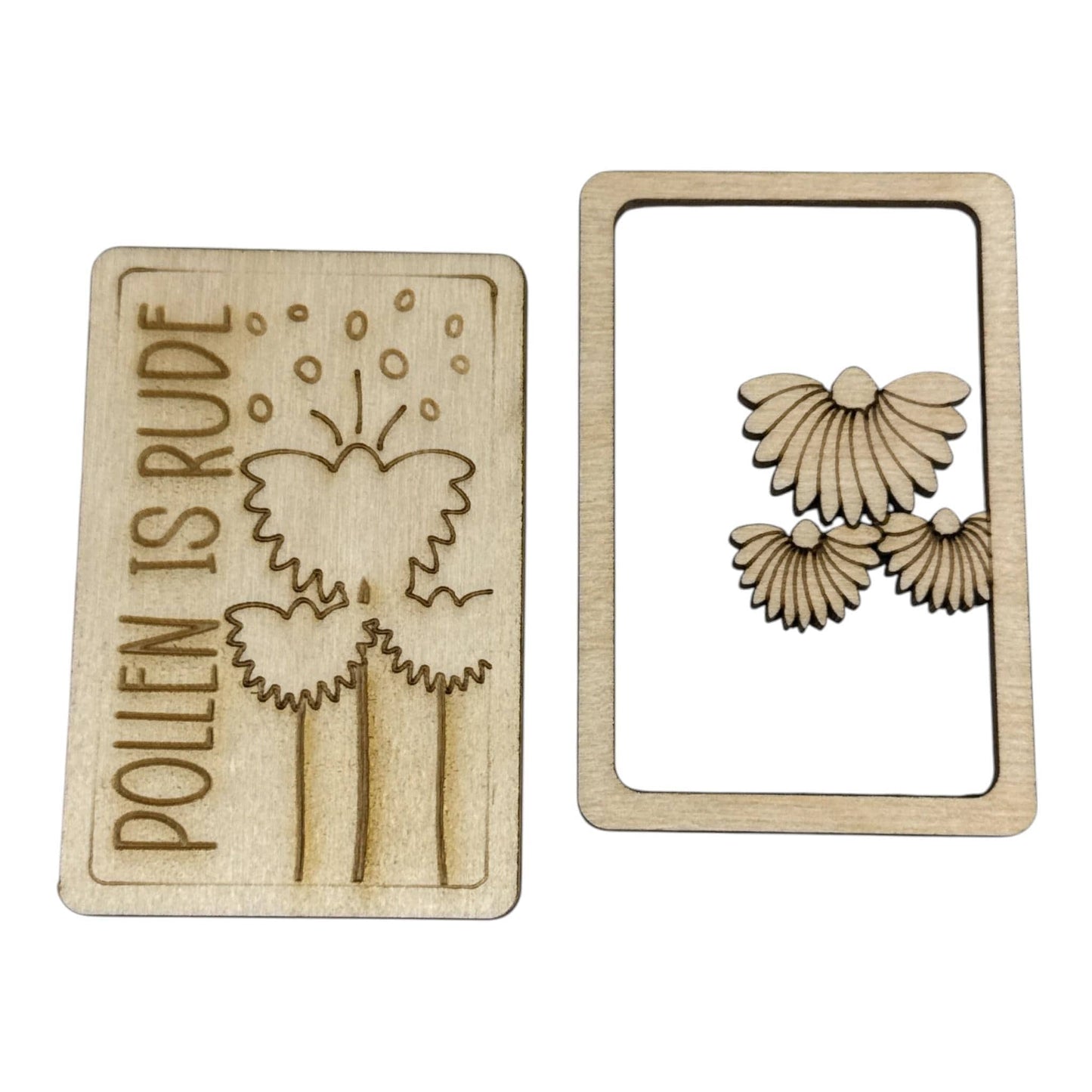 DIY Pollen is Rude Magnet Set, Magnet, Fridge Magnets DIY, Unfinished