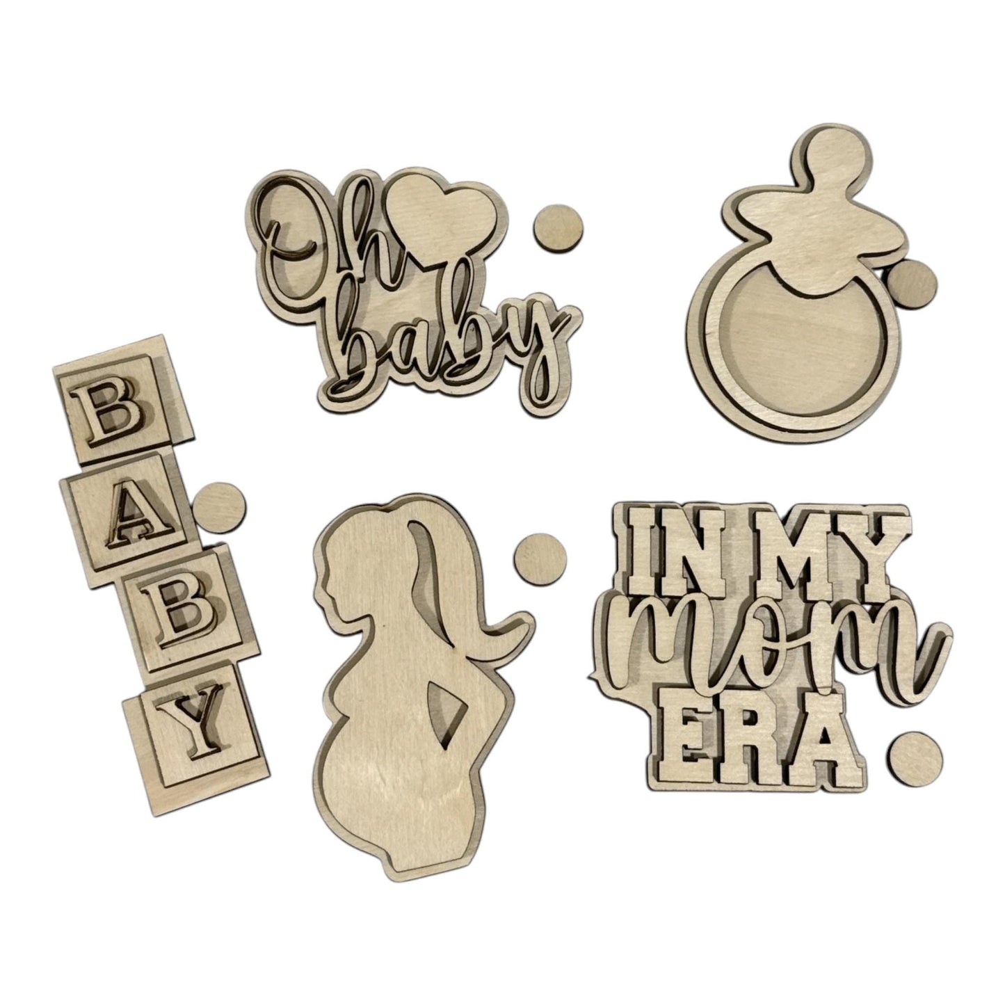 DIY Baby Charms for Wooden Beach Tote Bag, DIY Bag Charms