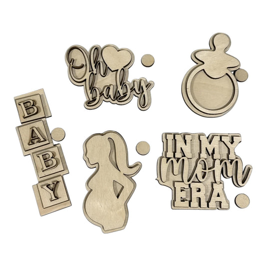 DIY Baby Charms for Wooden Beach Tote Bag, DIY Bag Charms