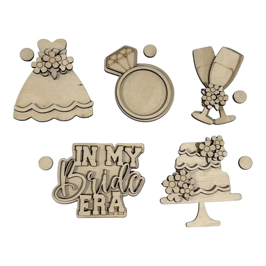 DIY Bridal Charms for Wooden Beach Tote Bag, DIY Bag Charms