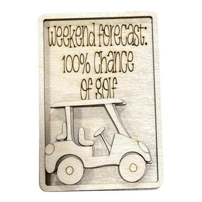 DIY Golf Magnet Set, Unfinished, Everyday, Fridge Magnets DIY, Unfinished