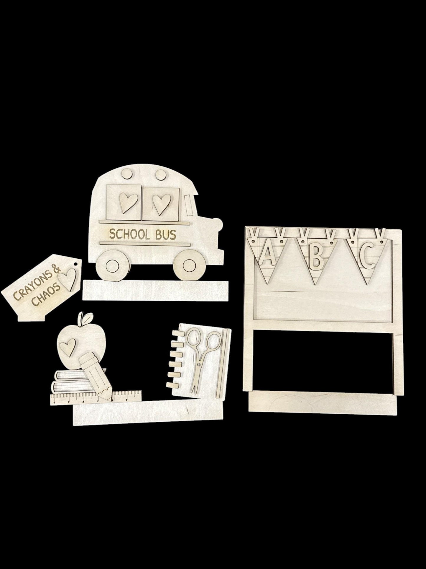 DIY School Shelf Sitter Interchangeable Trunk Inserts, Inserts Only