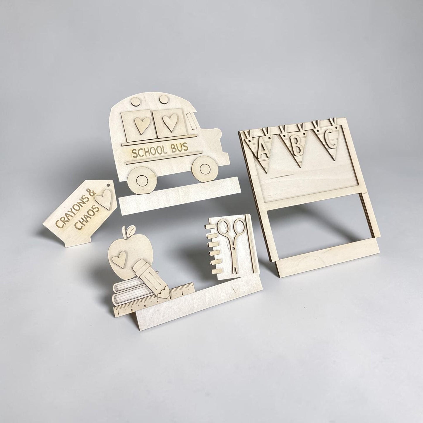 DIY School Shelf Sitter Interchangeable Trunk Inserts, Inserts Only