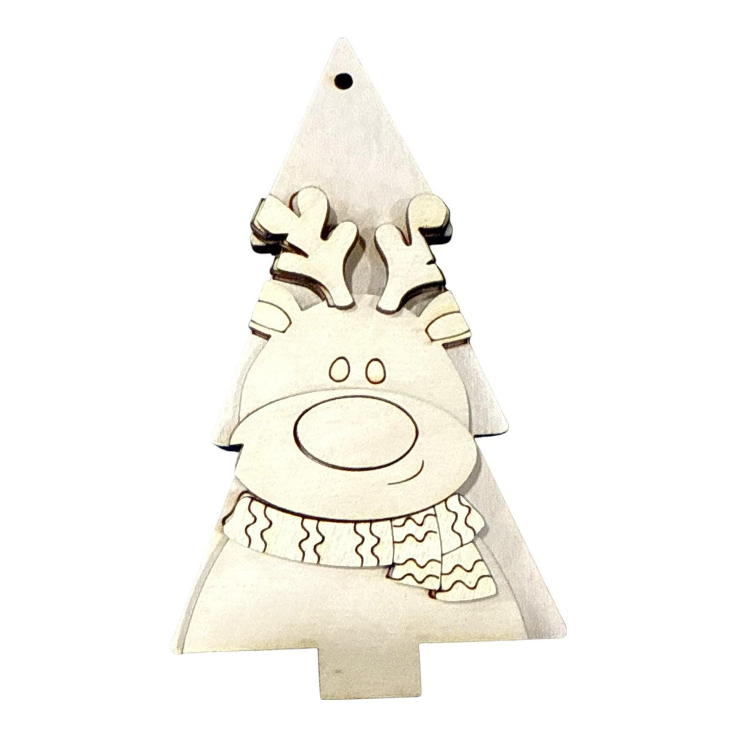 DIY Christmas Tree Friends Ornaments, Unfinished Ornaments, Single Ornament