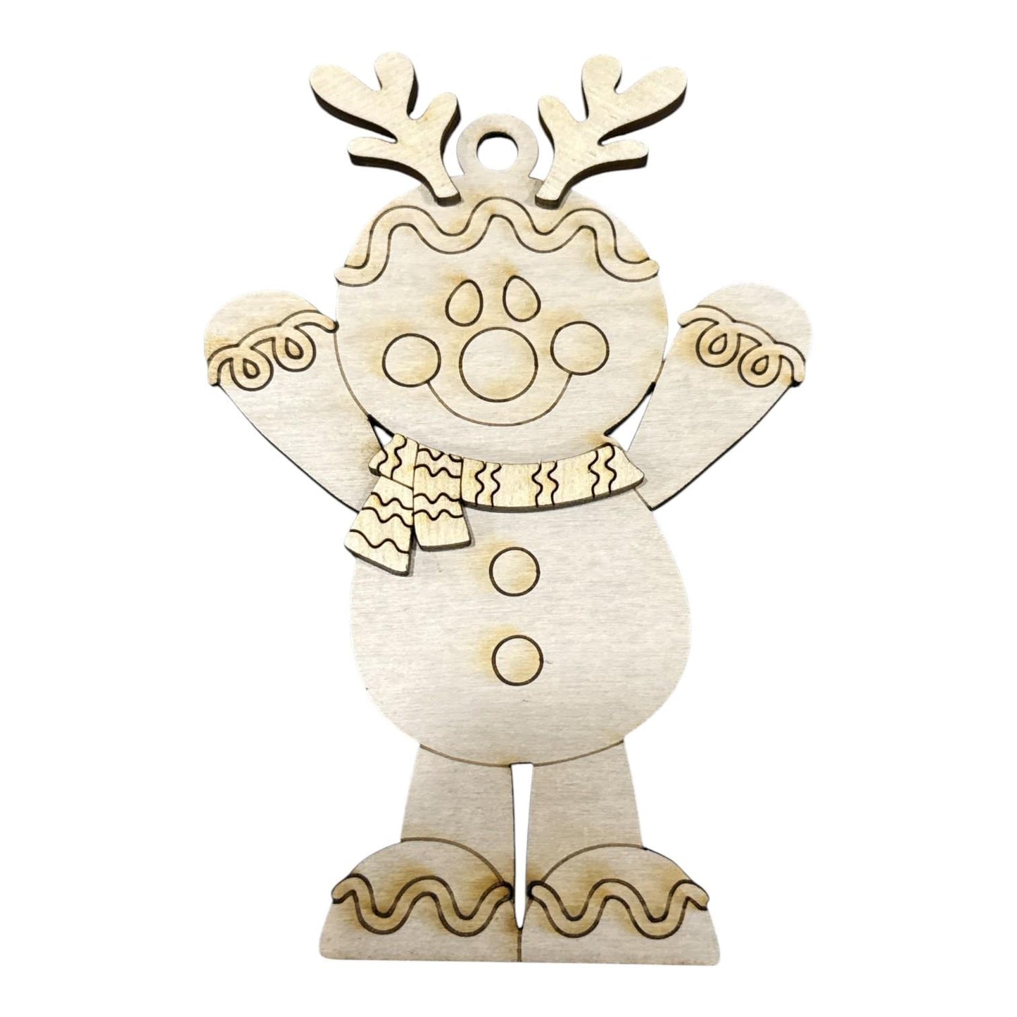 DIY Gingerbread Ornaments, Unfinished Ornaments, Single Ornament