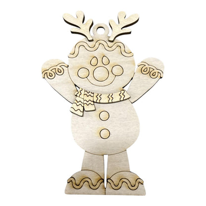 DIY Gingerbread Ornaments, Unfinished Ornaments, Single Ornament