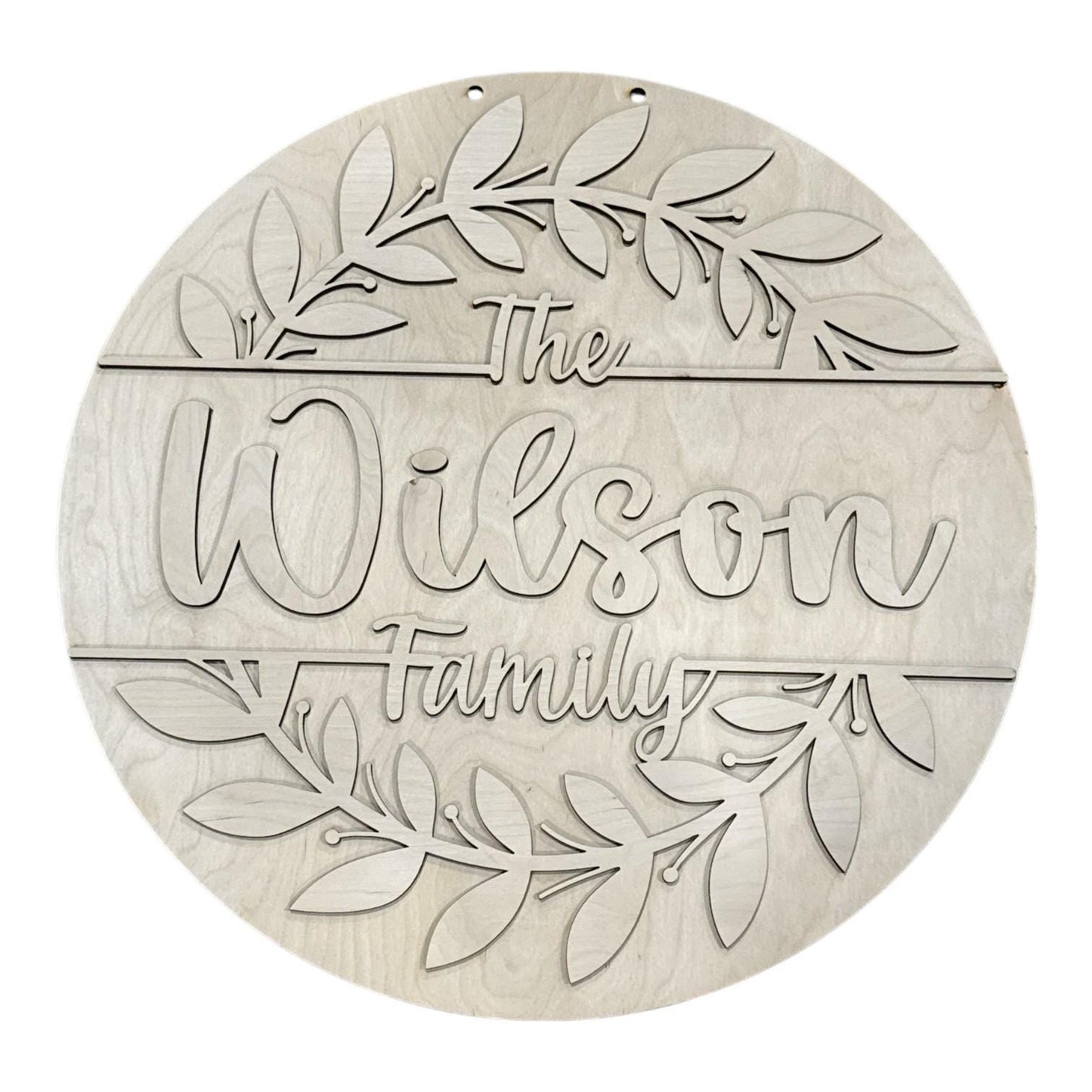 DIY Personalized Vine Door Hanger, Unfinished Door Hanger, door hanger, Name Decor