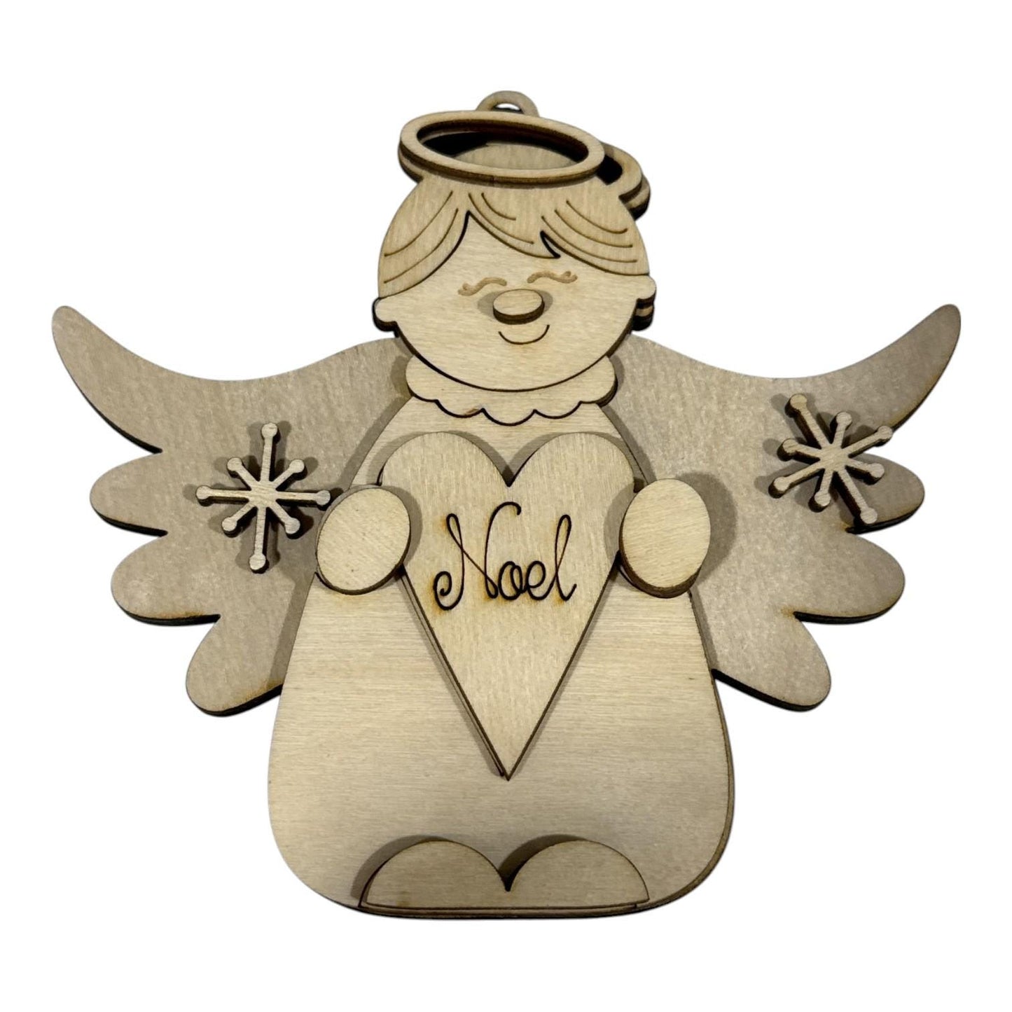 DIY Set of 3 Large Angel Ornaments, Unfinished Ornaments, Angels Unfinished Wooden Ornaments