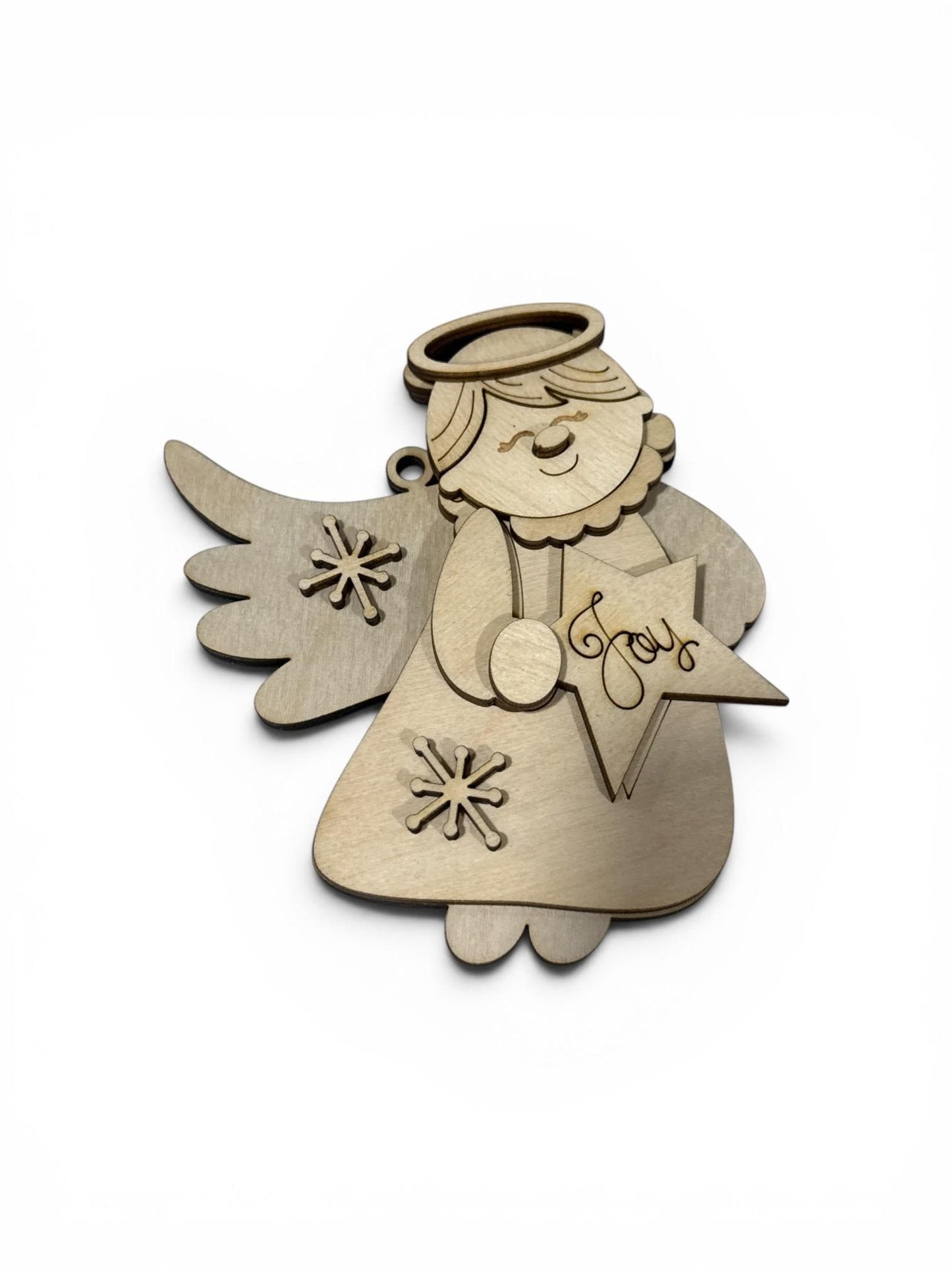 DIY Set of 3 Large Angel Ornaments, Unfinished Ornaments, Angels Unfinished Wooden Ornaments