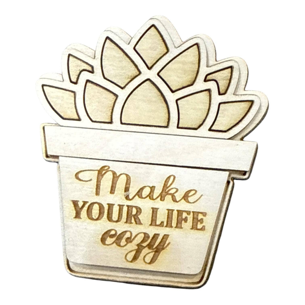 DIY Succulent Cactus Magnet, Unfinished, Fridge Magnets