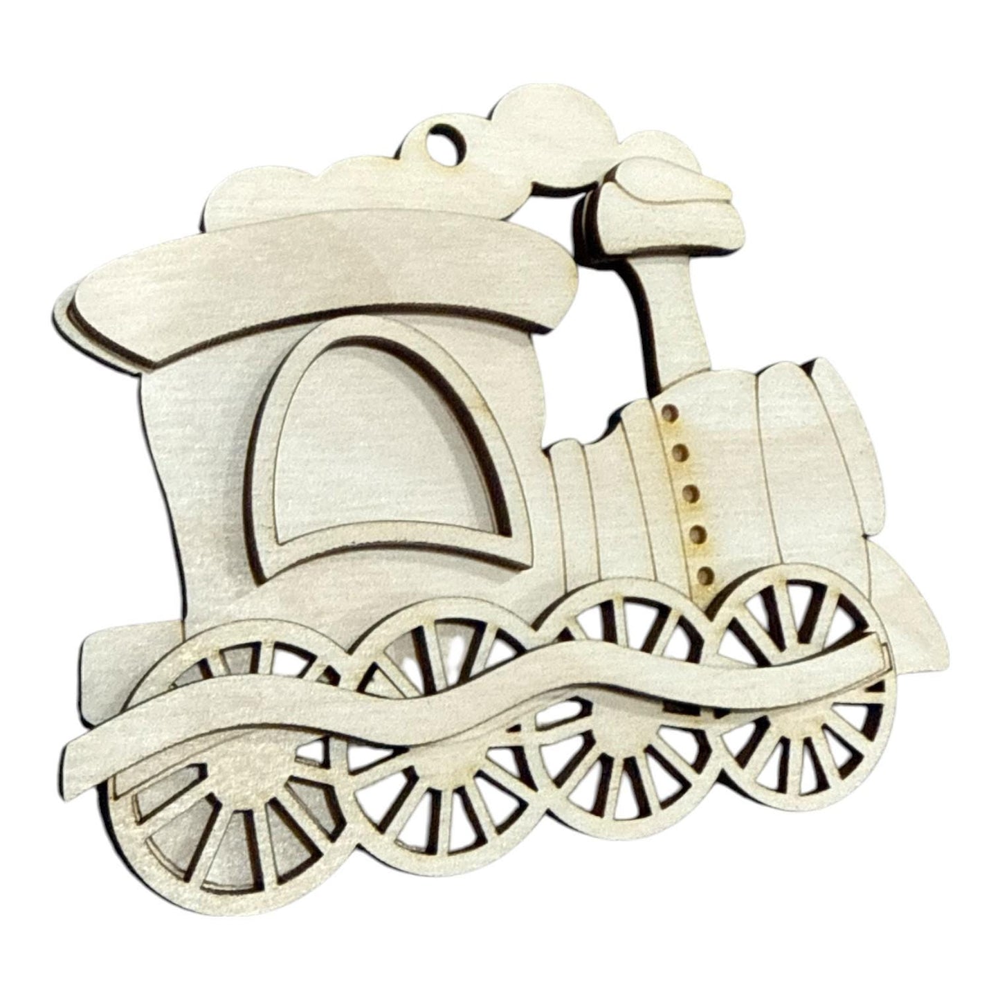 DIY Choo Choo Train Ornaments, Unfinished Ornaments, Train Unfinished Wooden Ornaments