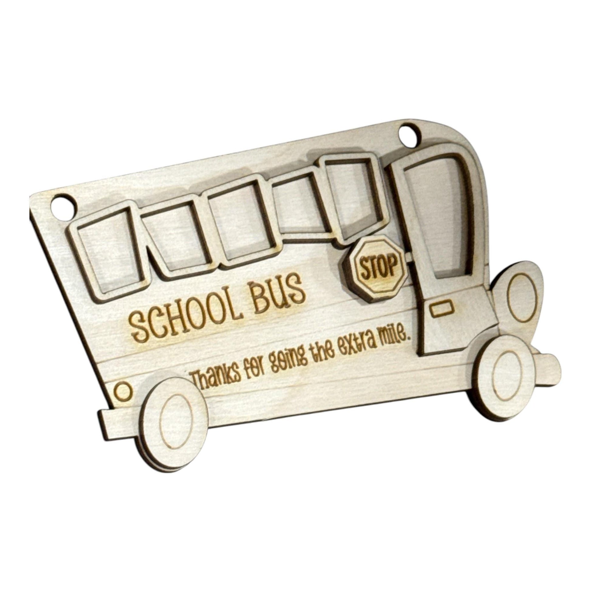 DIY School Bus Ornaments, Unfinished Ornaments, School Bus Unfinished Wooden Ornaments