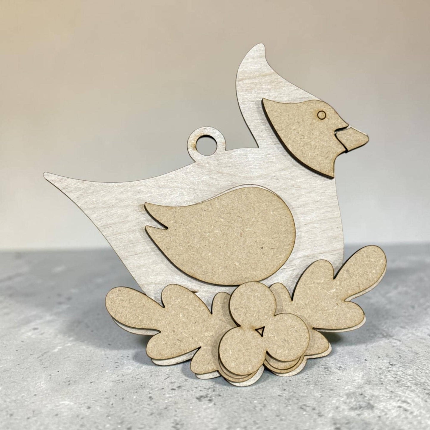 DIY Cardinal Ornaments, Unfinished Cardinal Ornaments