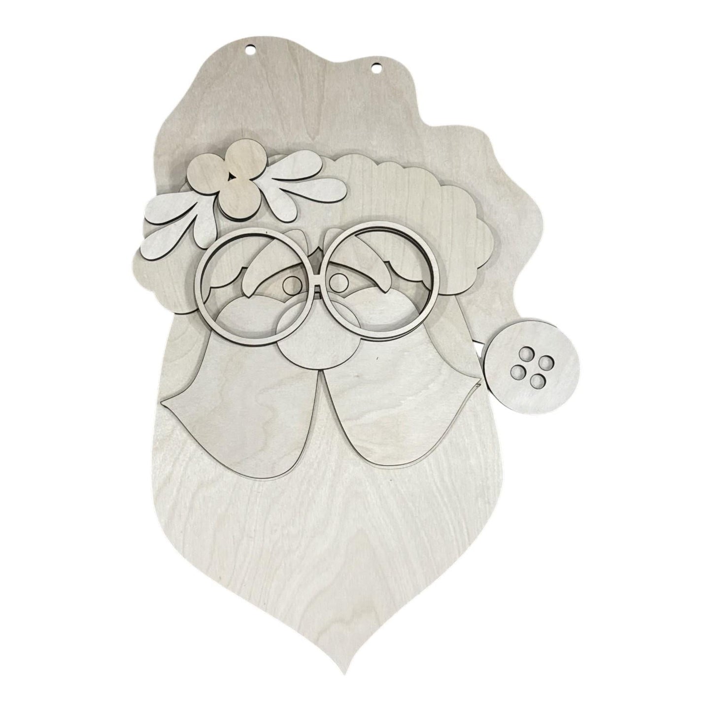 DIY Santa Door Hanger, Unfinished Door Hanger: DIY Door Hanger, Christmas