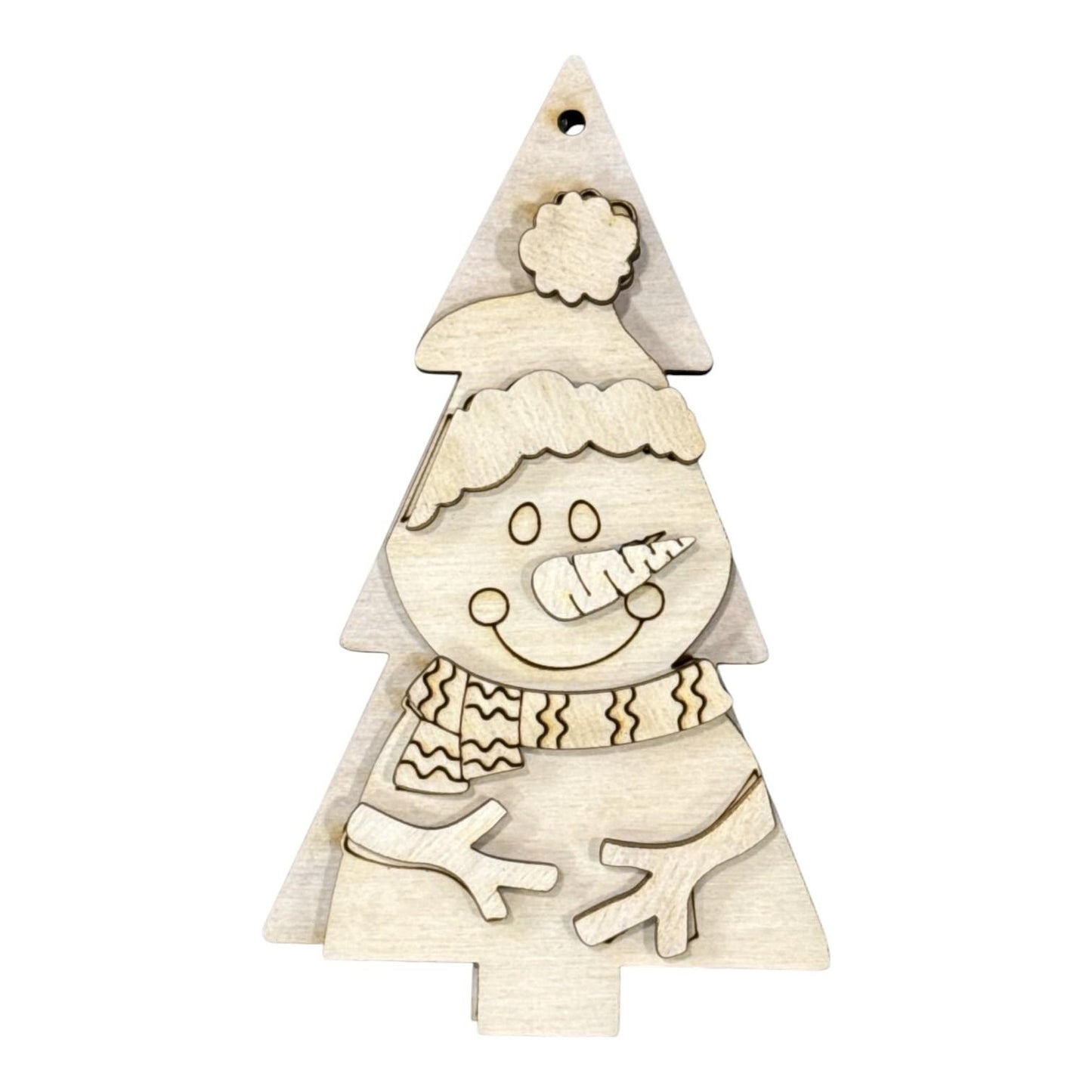 DIY Christmas Tree Friends Ornaments, Unfinished Ornaments, Single Ornament