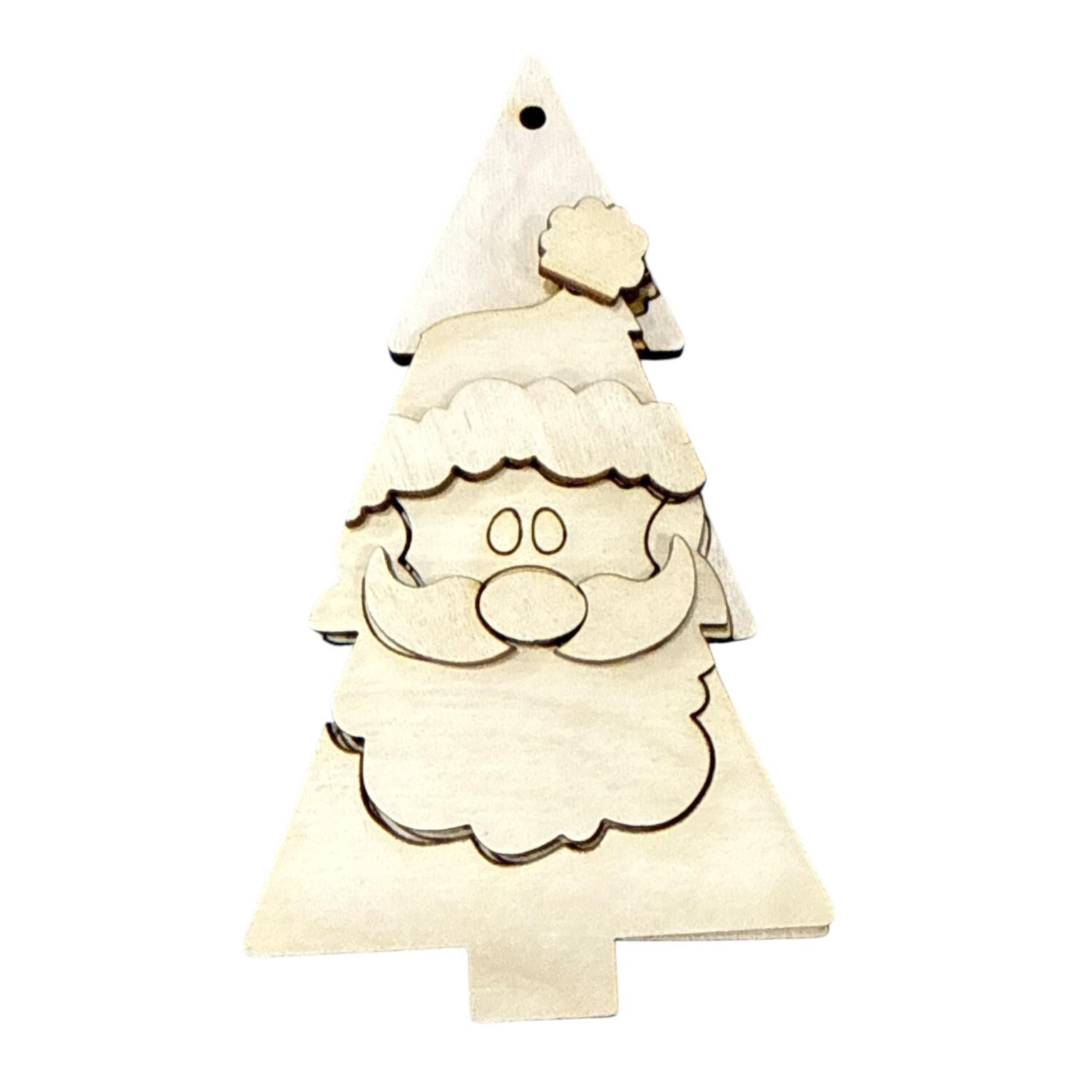 DIY Christmas Tree Friends Ornaments, Unfinished Ornaments, Single Ornament