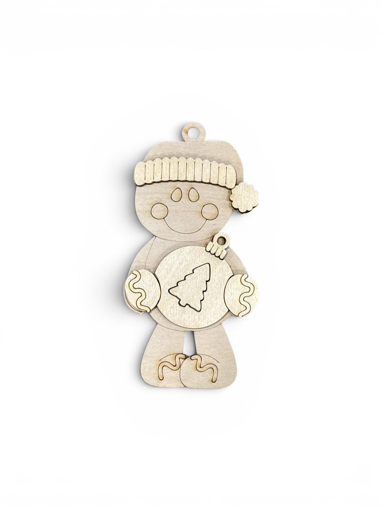 DIY Gingerbread Ornaments, Unfinished Ornaments, Single Ornament