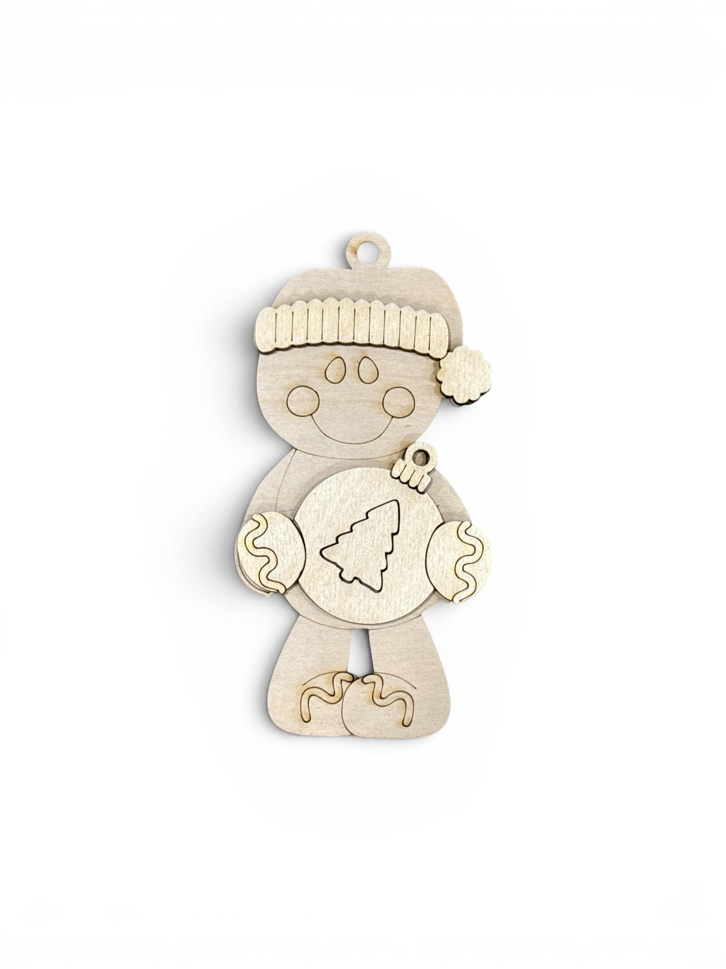 DIY Full Set Gingerbread Ornaments, Unfinished Ornaments, Full Set