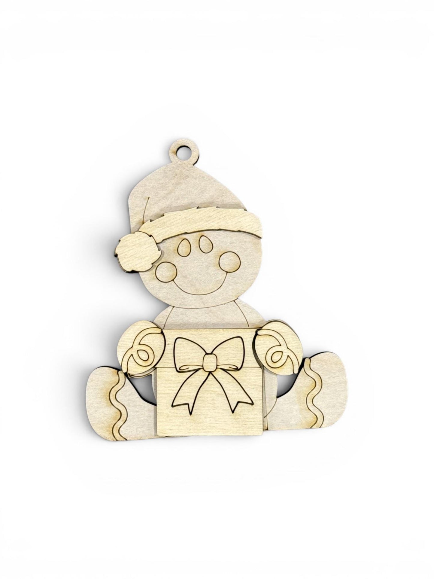 DIY Gingerbread Ornaments, Unfinished Ornaments, Single Ornament