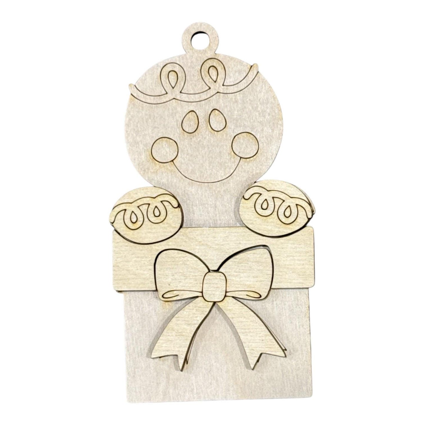 DIY Gingerbread Ornaments, Unfinished Ornaments, Single Ornament