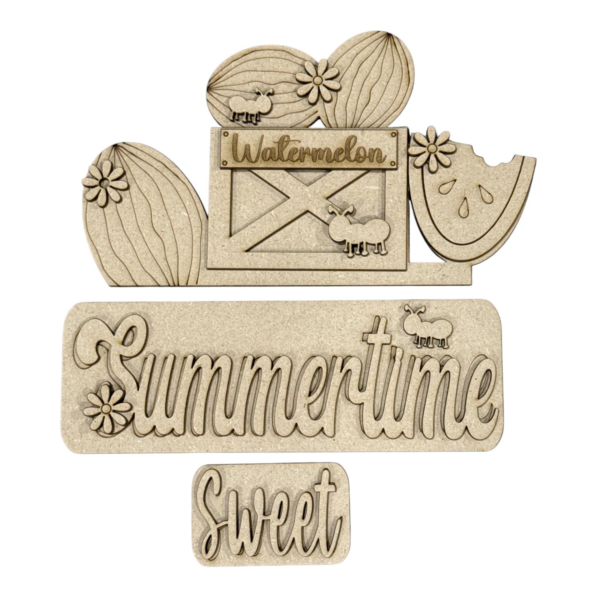DIY Sweet Summertime Watermelon Truck Insert: Interchangeable, Insert Only
