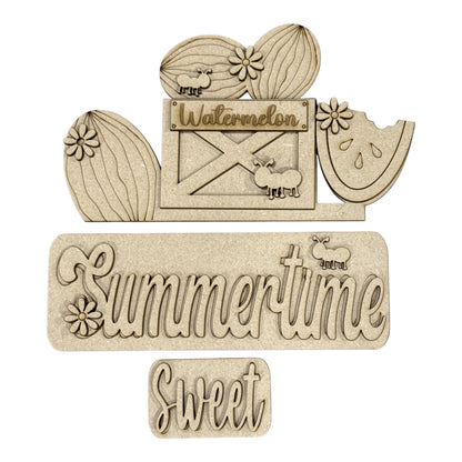 DIY Sweet Summertime Watermelon Truck Insert: Interchangeable, Insert Only