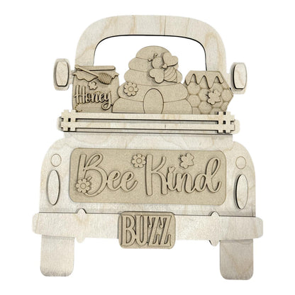 DIY Bee Kind Summer Truck Insert: Interchangeable, Insert Only