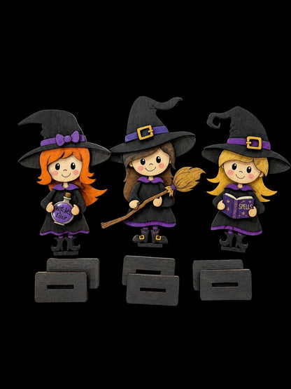 DIY Cute little Witch Shelf Sitter, Halloween, witches Tiered Tray