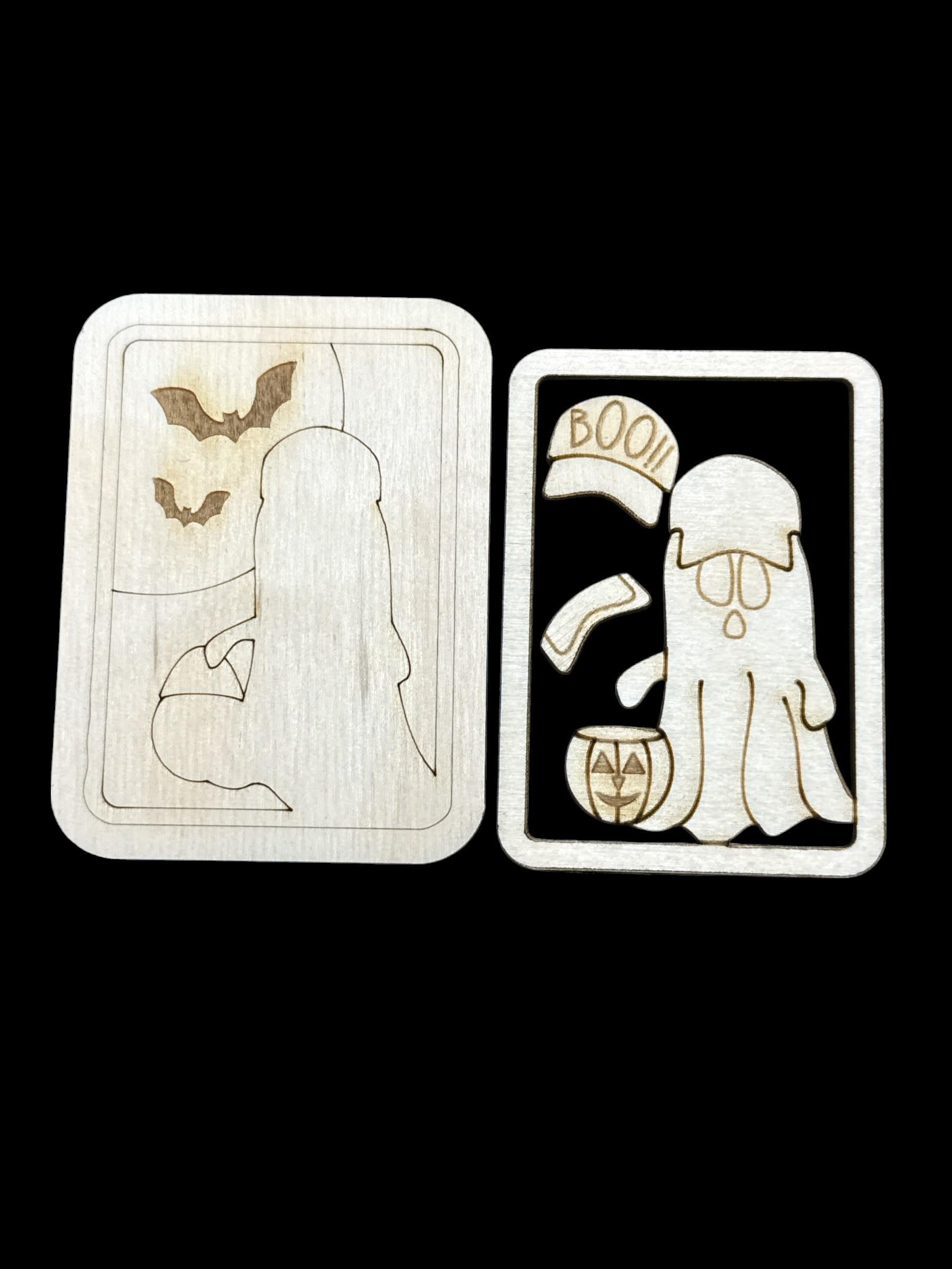 DIY Boo Ghost Magnet, Unfinished, Everyday, Fridge Magnets DIY, Unfinished