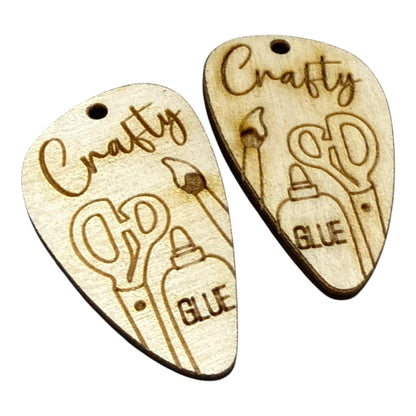 DIY Crafty Wooden Earrings: Unfinished Craft Blanks, Crafty