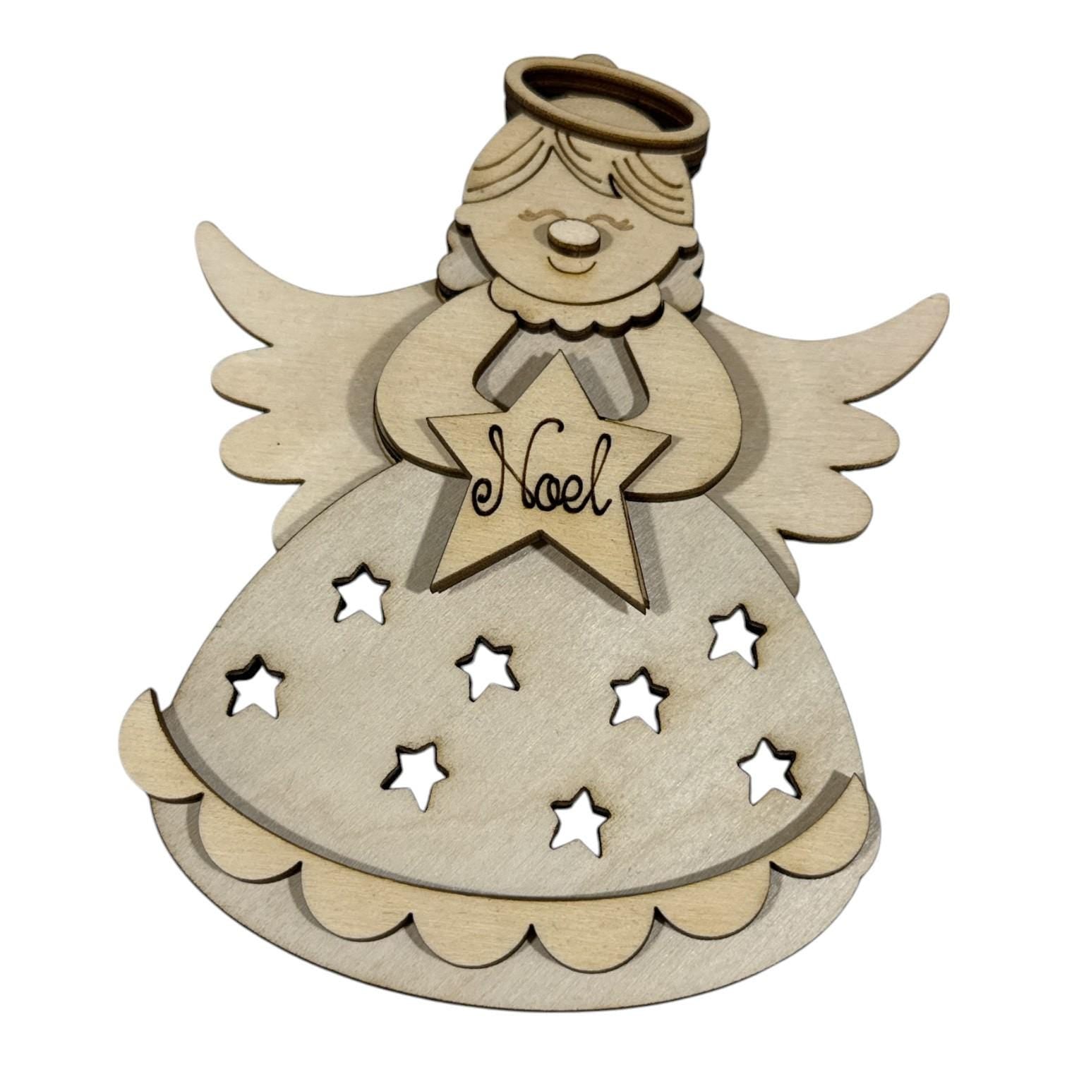 DIY Noel Angel Ornaments, Unfinished Ornaments, Angels Unfinished Wooden Ornaments
