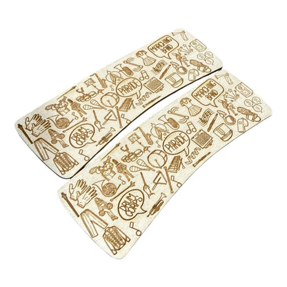 DIY Band Hair Clip, Band Notes, Engraved Band Unfinished