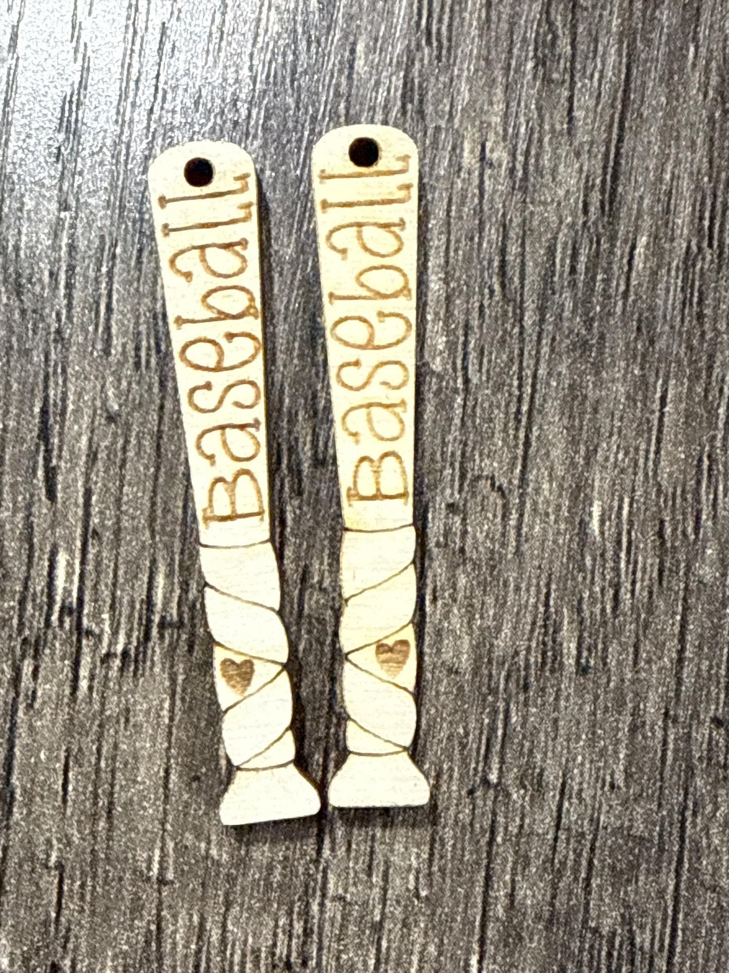 DIY Baseball or Softball Earrings, Unfinished Sports Earrings