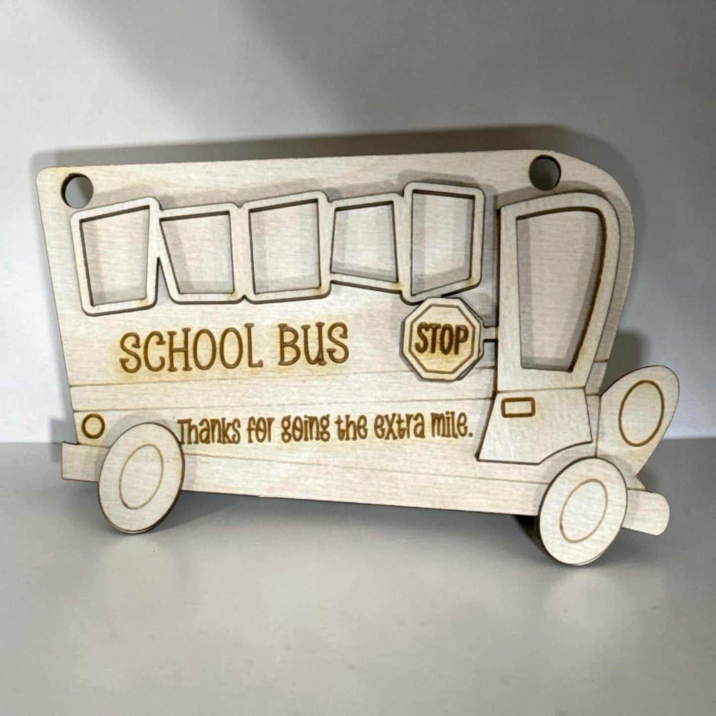 DIY School Bus Ornaments, Unfinished Ornaments, School Bus Unfinished Wooden Ornaments