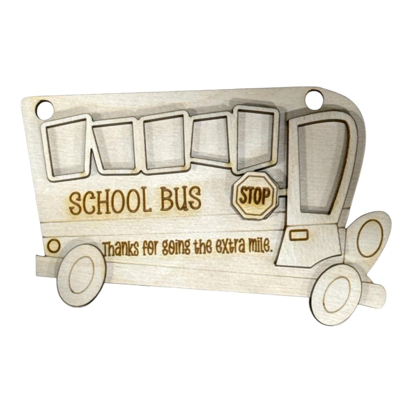 DIY School Bus Ornaments, Unfinished Ornaments, School Bus Unfinished Wooden Ornaments