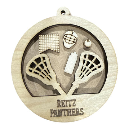 DIY Sports Shaker Ornament: Unfinished Acrylic & Wood, Customize, Layered Ornament, Acrylic Shaker