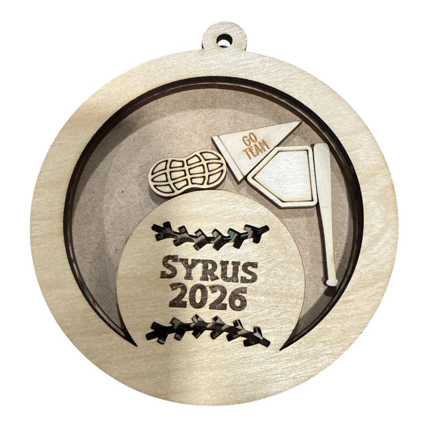 DIY Sports Shaker Ornament: Unfinished Acrylic & Wood, Customize, Layered Ornament, Acrylic Shaker
