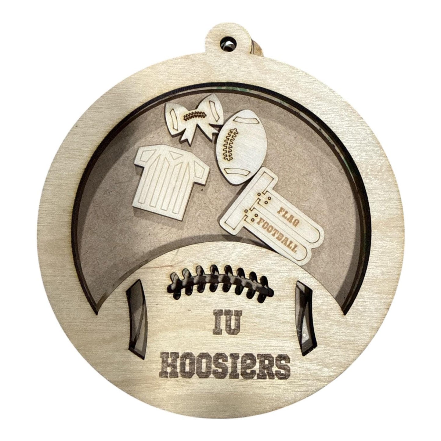 DIY Sports Shaker Ornament: Unfinished Acrylic & Wood, Customize, Layered Ornament, Acrylic Shaker
