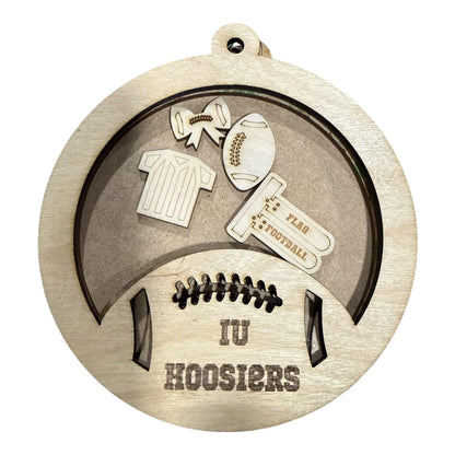 DIY Sports Shaker Ornament: Unfinished Acrylic & Wood, Customize, Layered Ornament, Acrylic Shaker