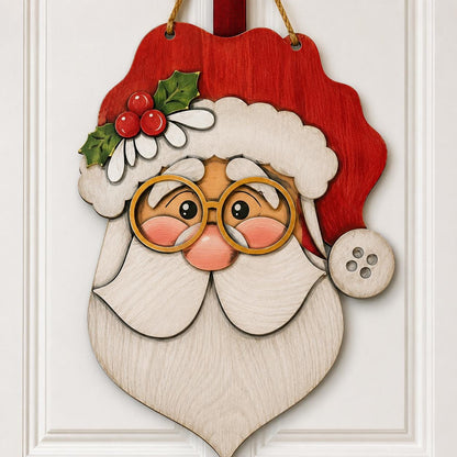 DIY Santa Door Hanger, Unfinished Door Hanger: DIY Door Hanger, Christmas
