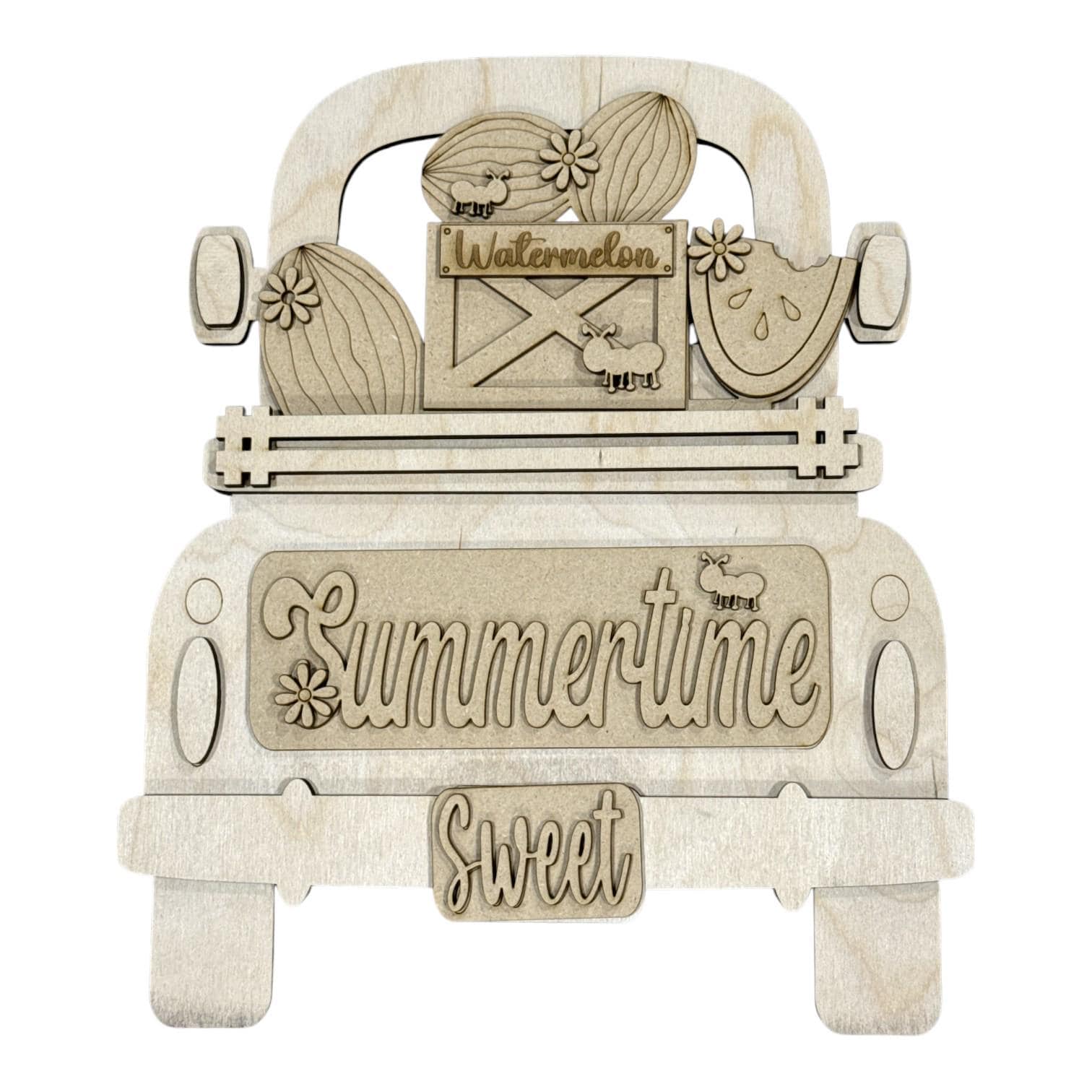 DIY Sweet Summertime Watermelon Truck Insert: Interchangeable, Insert Only