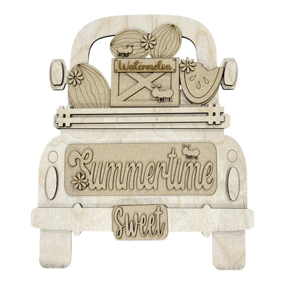 DIY Sweet Summertime Watermelon Truck Insert: Interchangeable, Insert Only