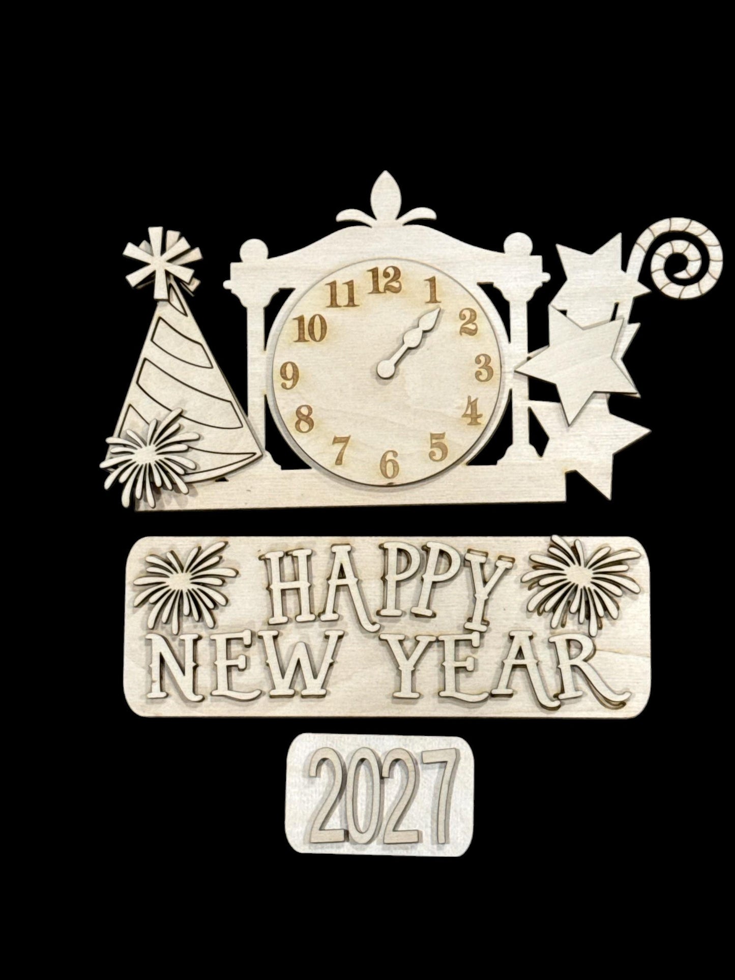 DIY Happy New Year Truck Insert: Interchangeable, Insert Only