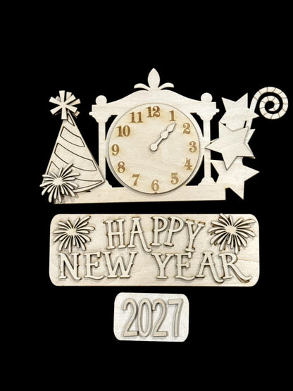 DIY Happy New Year Truck Insert: Interchangeable, Insert Only