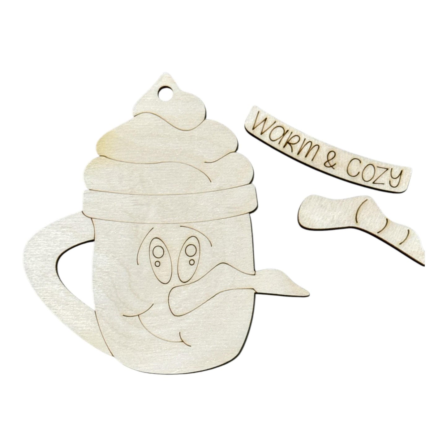 DIY Warm and Cozy Snowman Ornament, Unfinished Snowman