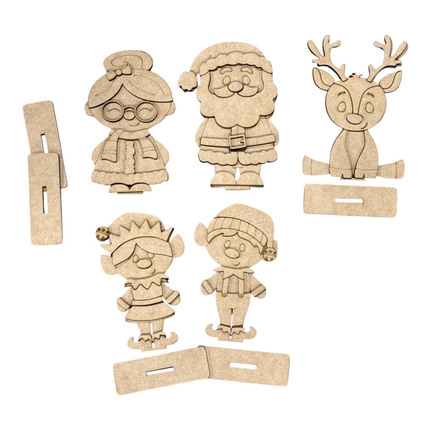 DIY Santa and Friends Shelf Sitter, Christmas, reindeer , Tiered Tray